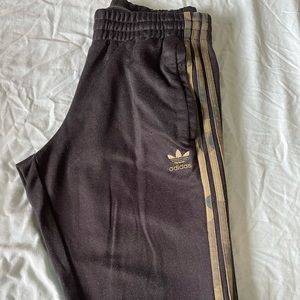 Adidas black and camo joggers